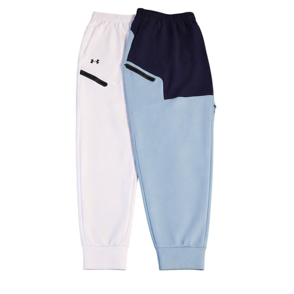 Under Armour Other - Under Armour Unstoppable 2pack Fleece Joggers 4XL men White/Navy Blue Light Blue